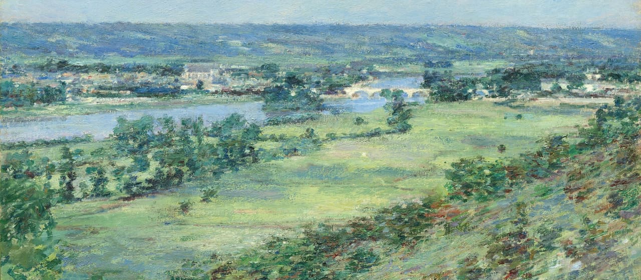 Panorama de la vallée de la Seine depuis les coteaux de Giverny