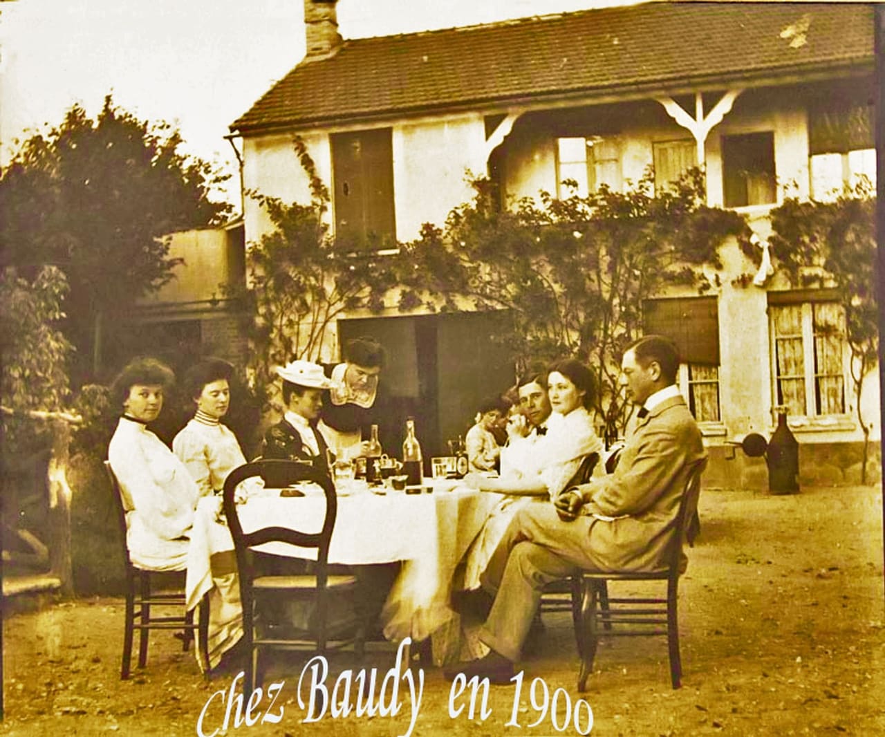 L’ancien hôtel Baudy et sa terrasse