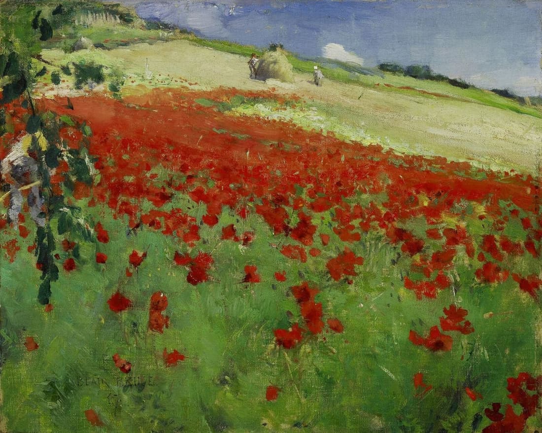 Landscape with Poppies