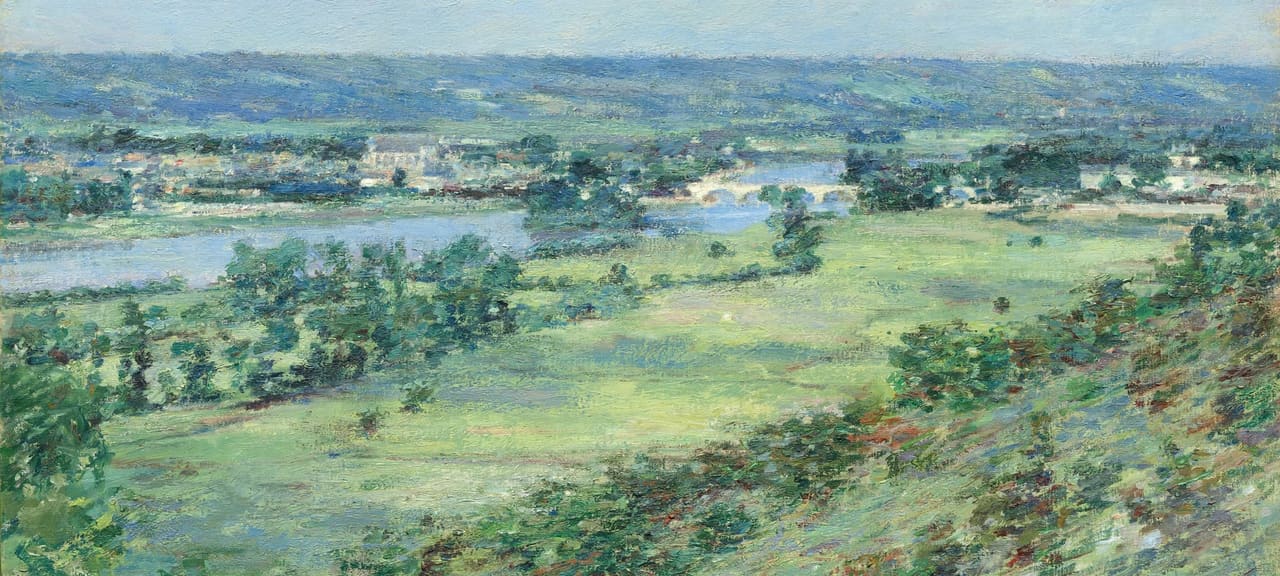 Theodore Robinson, la vallée de la Seine depuis les coteaux de Giverny