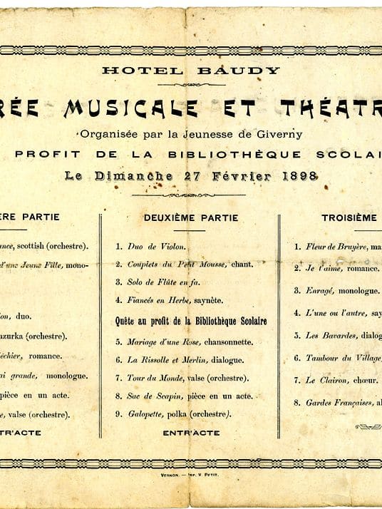 Les soirées musicales et théâtrales